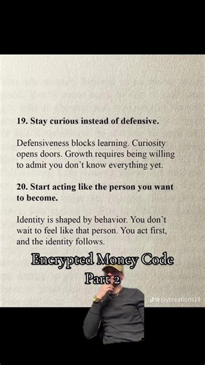 Encrypted money code part two Thanks for all the recent support on the first part of the series Original account with these slides is below @JayCreations