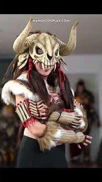 Bone armor took 300h to complete! 😱 #cosplay #diycrafts