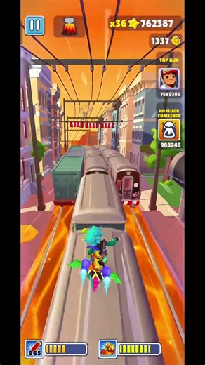 Subway Surfers Shorts #60 no floor Challenge #shorts #shortsfeed #shortsvideo #ytshorts #subwaysurf