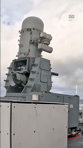 Phalanx CIWS Autocannon Firing In Action
