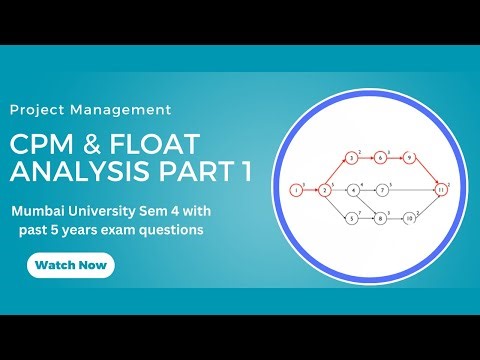Critical Path Method & Float Analysis Part 1 | Network Diagram Made Easy | PM | MU MMS Sem 4 2025