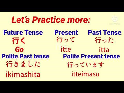 JAPANESE Tenses, PAST, PRESENT and FUTURE TENSE/JAPANESE Sentence FORMULA-Japanese Accelarator