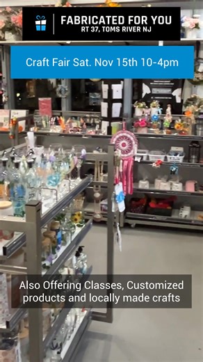 Saturday Nov 15th 2025 𝐂𝐫𝐚𝐟𝐭 𝐚𝐧𝐝 𝐆𝐢𝐟𝐭 𝐅𝐚𝐢𝐫 - Toms River NJ All Fair Hours 10am-4pm With more than 50 outdoor booths and 30 indoor spotlight vendors, dive into a curated selection of locally crafted treasures. As you shop, keep an eye out for your chance to win one of our gift baskets through our raffle. Rain Date 11/16 #craftstore #craftfair #craftshow #craftshows #crafts #craftfairs #shoplocal | Fabricated For You Craft Store