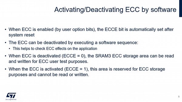 STM32U5 OLT - RAM configuration
