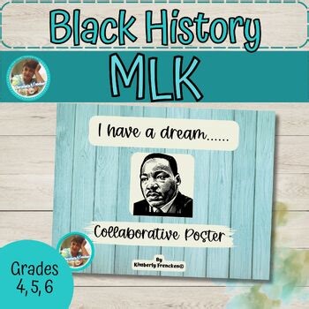 MLK Black History Month Engaging Collaborative Poster & Writing Activity