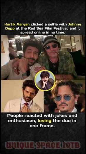 "Kartik Aaryan met Johnny Depp at the Red Sea Film Festival and their selfie instantly went viral"
