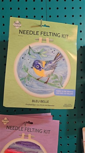 Needle Felting Kits and a NEW Winter Birds Embroidery Kit! Perfect cozy, creative activities for a cold day!❄️ Looking for a class? Go to www.lakewoodartsupply.com! All classes are taught by local artists! Open 12pm- 6pm today! Stop by! | Lakewood Art Supply