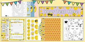 Emoji Themed Party Pack