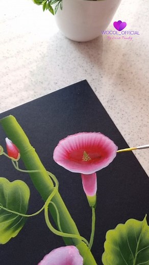21K views · 1.2K reactions | Easy Flower using OneStroke technique ❤️ . . . . #onestroke #flowerpainting #floral #artwork #artvideo #viralreels #fyp #trendingreels #aesthetic #ａｅｓｔｈｅｔｉｃ #wocol_official #floralart | WoCol | Facebook
