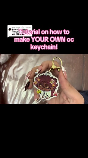 DIY OC Keychain Tutorial: Easy Art & Craft Project