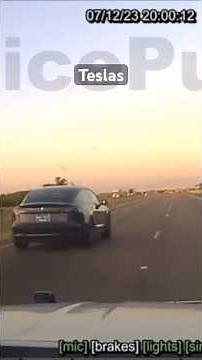 Tesla TOO FAST For Police! #policepursuit #policechase #tesla #carchase