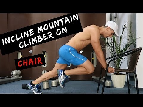 Incline mountain climber on chair for men