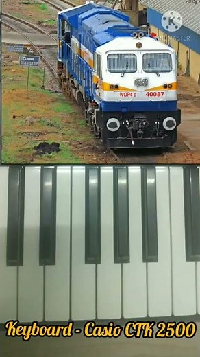 5 Amazing train horn sounds on Casio piano part-1 #viral #trainhorns#indiantrains#viralshorts
