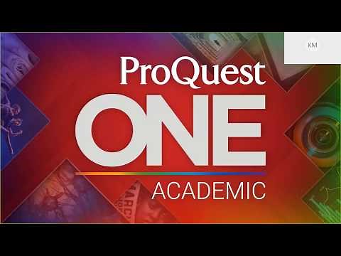 ProQuest One Academic in Action