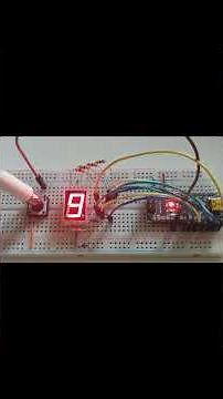 Arduino Nano 7 Segment Counter with Button Input 0 to 9