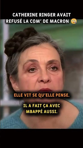 Tribute to Catherine Ringer: her unfiltered response about Emmanuel Macron 🔥