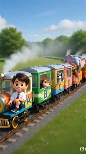 abcd train song। abcd kids song। abcd learning lyrics song। #shorts