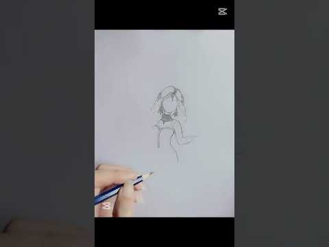 How to draw a beautiful bride with detailed mehndi on hands...#animeeart #art 🌺💕