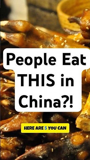 5 Shocking Chinese Foods You Won’t Believe Exist 🤯#WeirdFood#TravelChina