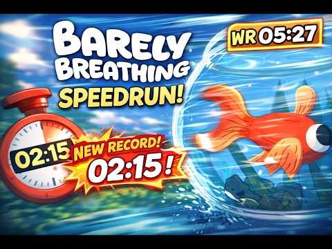 Barely Breathing Speedrun: Goldfish Escapes House in Record Time.