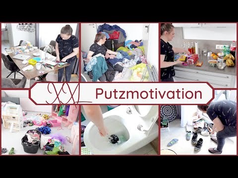 XXL Putzmotivation / XXL Aufräumen & Putzen / Clean with me deutsch / Haushalt mit Kindern