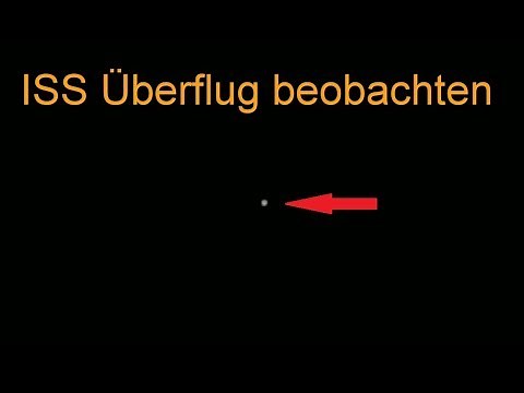ISS observation in the sky International Space Station overflight with the naked eye from Earth