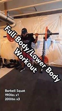 Saturday morning 20 min Guided Peloton Full Body workout and a custom Lower Body Workout before work