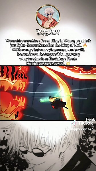 King of hell Roronoa zoro ⚔️ #zoro #roronoazoro #wanoarc#zorovsking #..