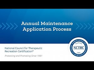 Annual Maintenance Application Process