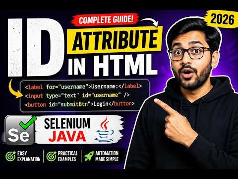 43. id attribute in HTML (Selenium Java 2026)