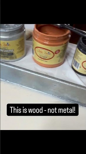 How to Paint Wood to Look Like Real Metal | Easy Faux Metallic Finish