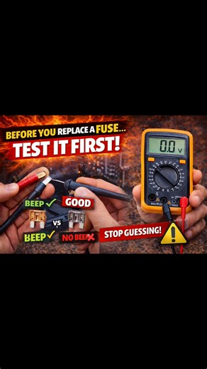 Before you replace a fuse… test it first. Takes 10 seconds.