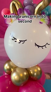 Watch me make the unicorn centerpiece out of balloons!! . #unicorn #balloons #diy #diypartydecor #unicornpartyideas | Pop Pop Balloon
