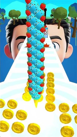 AMAZING!! Ice cream Stack Run 186 #games #icecream #shortvideo