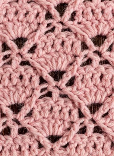 Crochet Diamond Trellis Stitch (Step-by-Step) - Maisie and Ruth