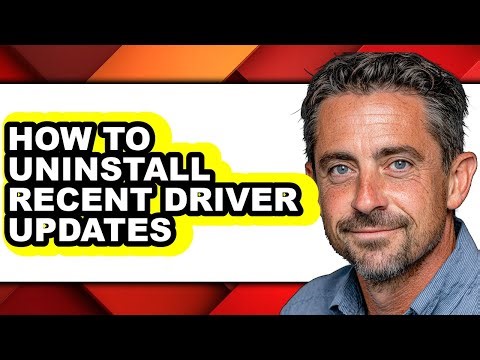 How to Uninstall Recent Driver Updates (only Way)