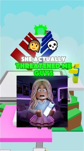 PART 2: She is THREATENING me... 😱 #roblox #shorts #storytime