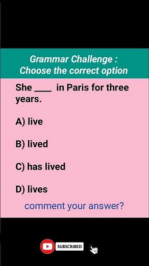 Grammar Challenge : Choose the correct option!🤔 #english #englishgrammar #education