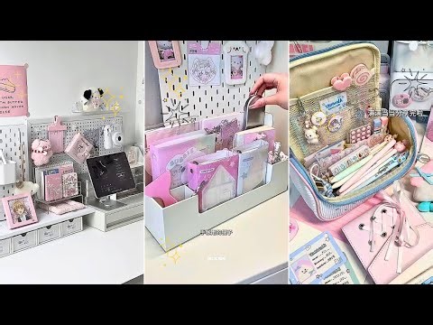 ✨Stationery Organizing & Desk Setup!!! Aesthetic Workspace Vlog & Cozy Reset 🎀🌸