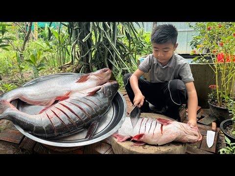 Chef Seyhak: Yummy big fishes cooking | Big fish cook with homestyle