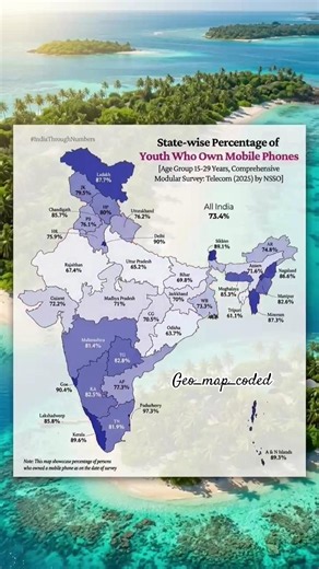 India’s youth are going digital 📱#geographythroughmaps #yt #mappingupsc#DigitalIndia #MobileUsers