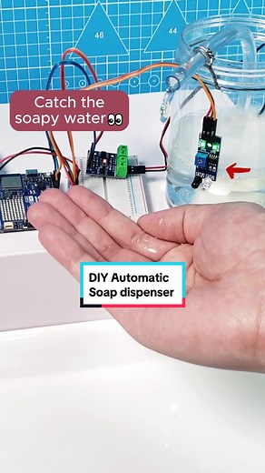 DIY Touchless Soap Dispenser #arduino #diy #electronics #stemtok #covid19 #sunfounder #engineering