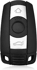 Car Key Fob Remote Keyless Entry Control KR55WK49127 315MHz 3 Button Replacement for 2004 2005 2006 2007 2008 2009 2010 2011 2012 2013 2014 2015 2016 BMW CAS1 3 5 6 Series M3 M5 M6 X1 X5 X6 Z4