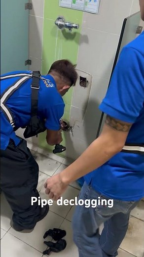 Pipe Declogging using the Dredging Method, Drill, and Declogging Spring tools #dredging #pipe