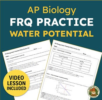 AP Biology Water Potential FRQs   Video Lessons   Key | Osmosis
