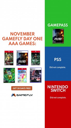 57K views | Rent thousands of games with GameFly! All the newest releases, best sellers and more for ONE low price - plus HUGE discounts for members! Sign up now! | GameFly | Facebook