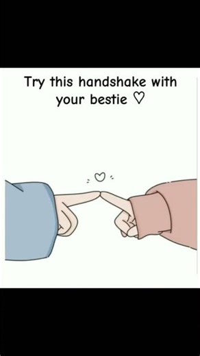 “Bestie Handshake Challenge 🤍 #Friendship”