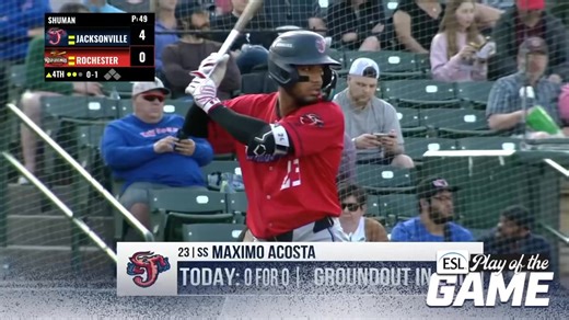 2.5K views · 17 reactions | Infield chemistry ESL Federal Credit Union | #PlayOfTheGame | Rochester Red Wings | Facebook