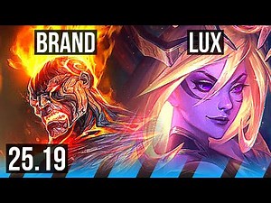 BRAND vs LUX (MID) | 5/1/9 | EUW Master | 25.19