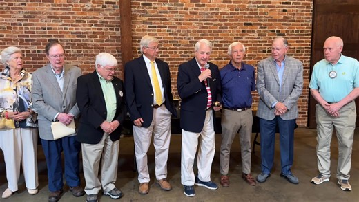 A Rotary Club of Augusta, Georgia, tradition — the passing of the gavel as past presidents entrust leadership to those who follow, continuing Rotary’s legacy of service above self. | Rotary Club of Augusta, Georgia